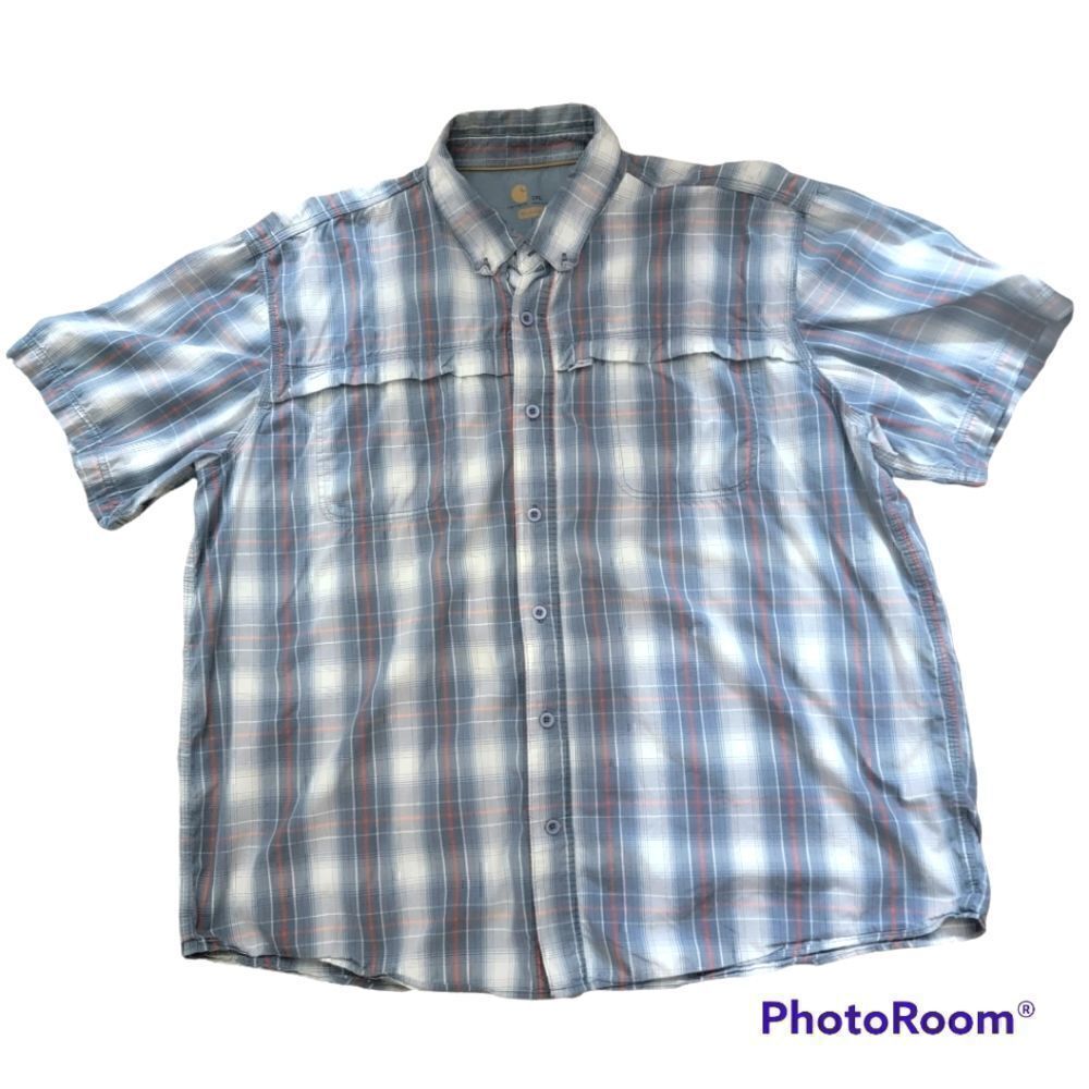 Carhartt Force Relaxed Fit Button Down Shirt. Size 2XL.